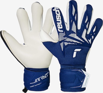 REUSCH Torwarthandschuhe 'Attrakt Freegel Gold X Finger Support Junior' in Blau: Vorderseite