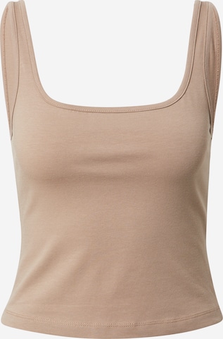 A LOT LESS Top 'Jamira' (GOTS) in Beige: predná strana