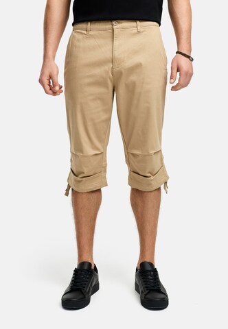 INDICODE JEANS Regular Broek in Beige: voorkant