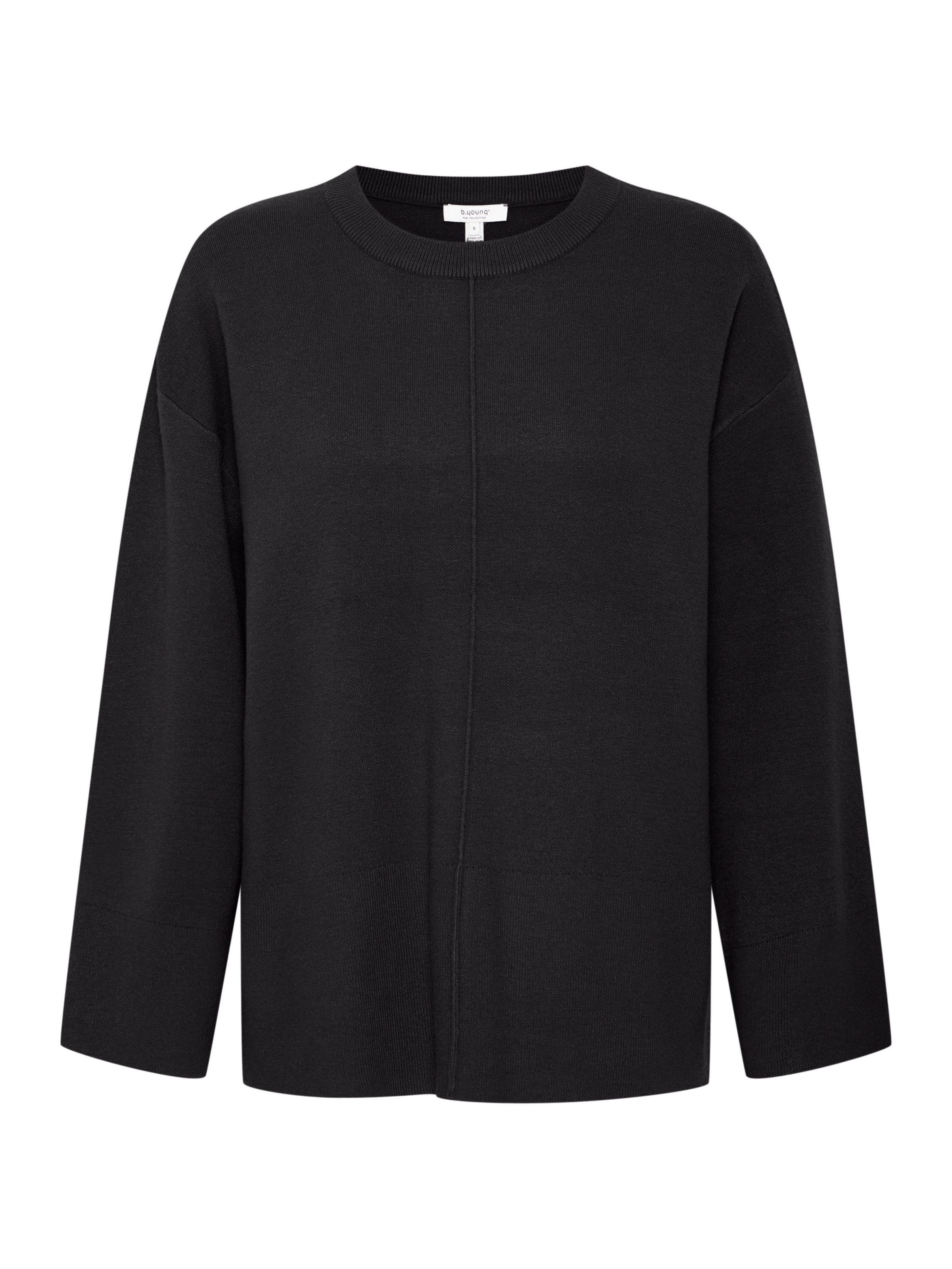 b.young Pullover 'OTARI' in Schwarz: Vorderseite