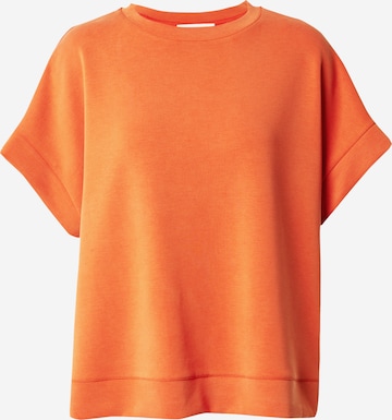 Sweat-shirt Rich & Royal en orange : devant