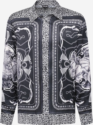 Just Cavalli Button Up Shirt in Black: front