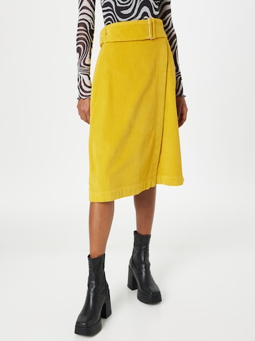 UNITED COLORS OF BENETTON Skirt in Yellow: front