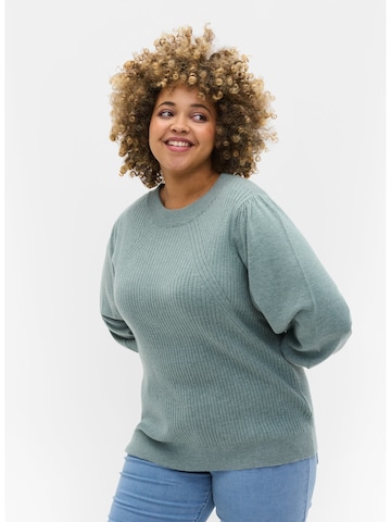 Zizzi Sweater in Blue: front