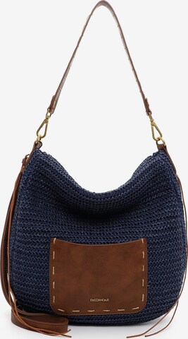 Borsa a sacco di Emily & Noah in blu: frontale