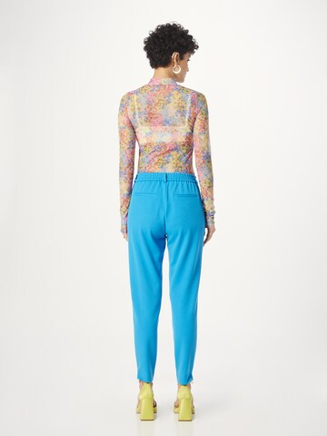 OBJECT Slim fit Pleat-Front Pants 'Lisa' in Blue