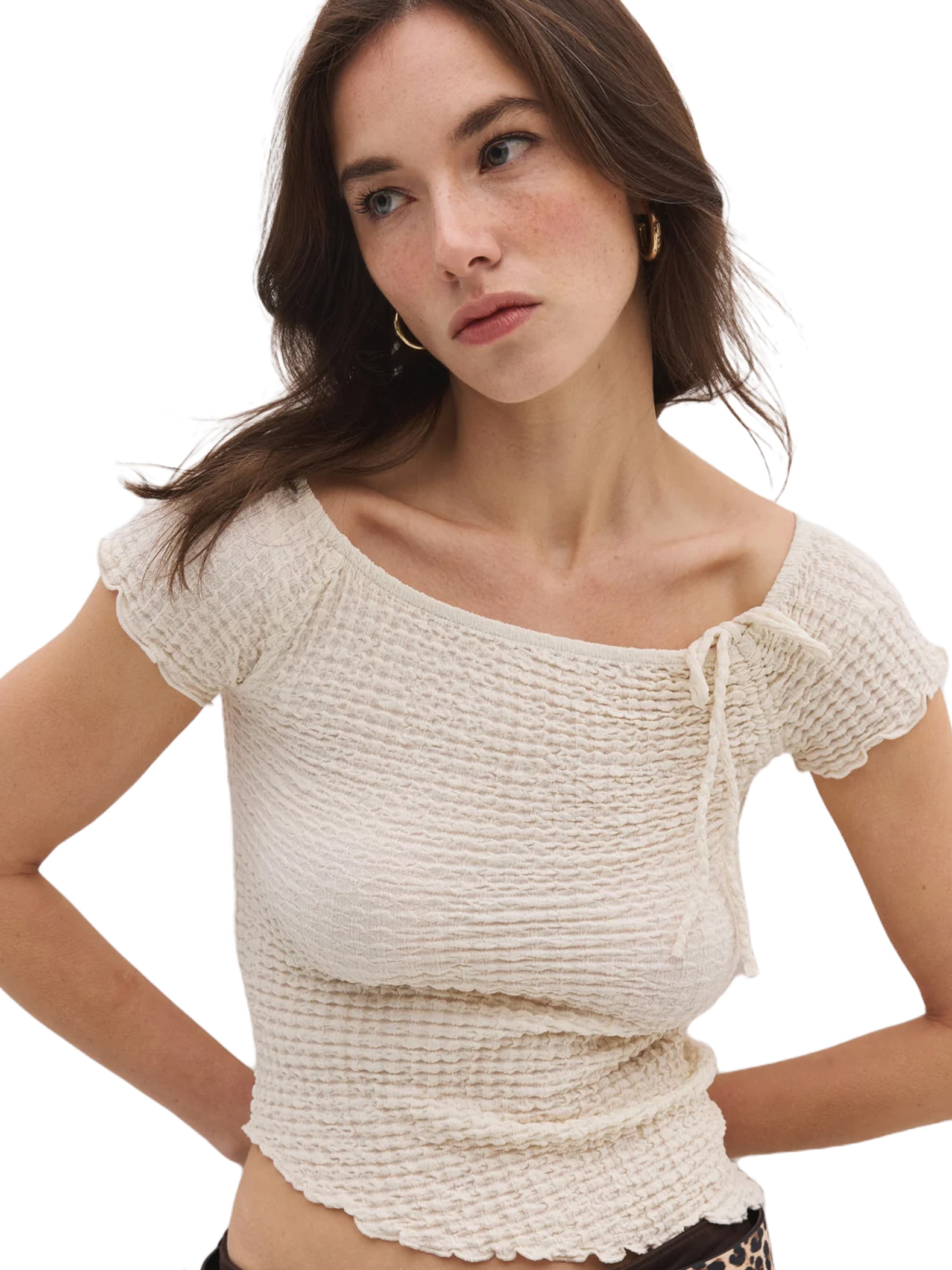 No Matter What Shirt in Beige