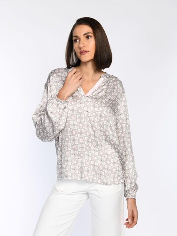 White Label by RoFa Bluse 'Tunikabluse mit Pastelldruck'‌‌‌‌‌ in Grau: Vorderseite