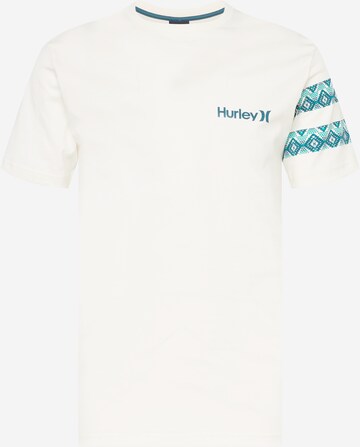 Tricou funcțional de la Hurley pe alb: față