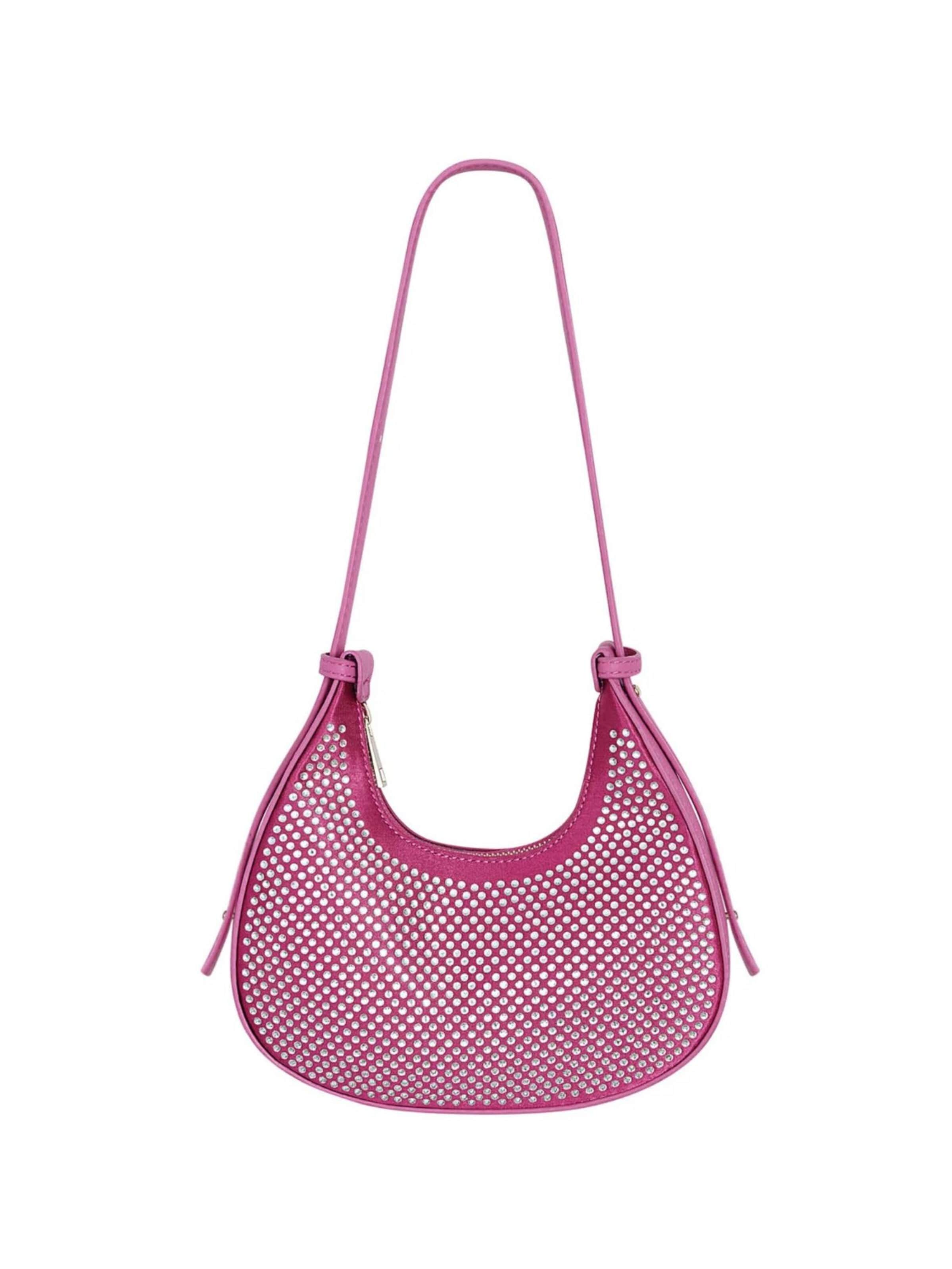 Good to Blue Handbag 'Croissant' in Pink: front