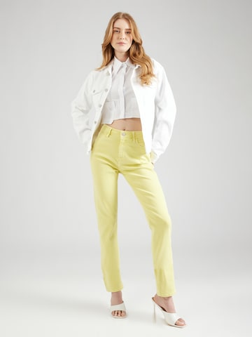ESPRIT Slimfit Jeansy 'Iconic' w kolorze żółty