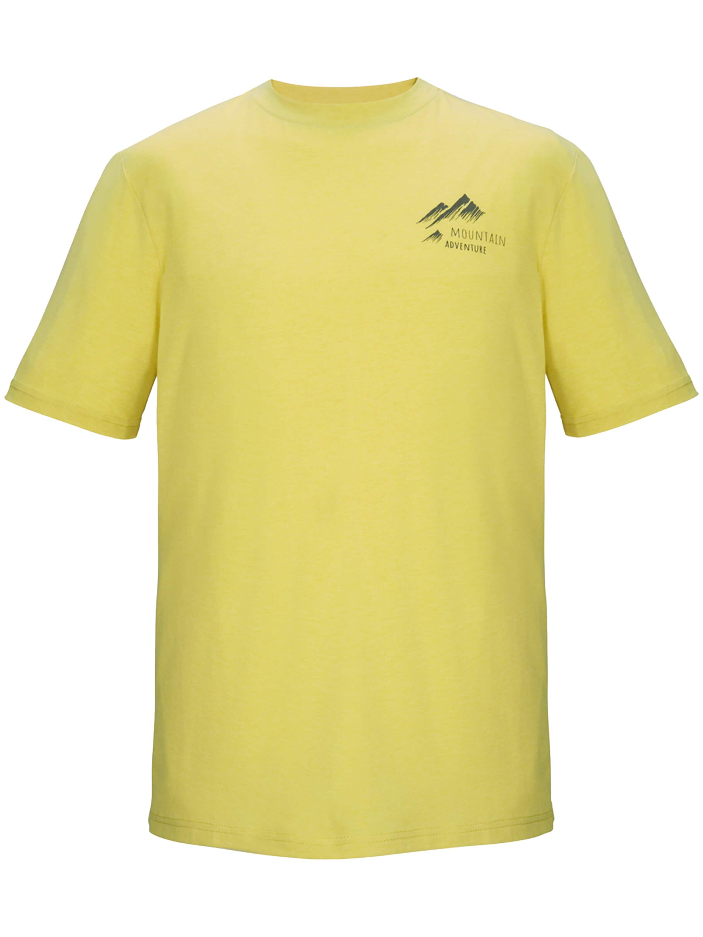 KILLTEC Shirt 'KOS 51 MN TSHRT' in Yellow: front
