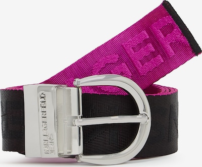 Diržas iš KARL LAGERFELD JEANS, spalva – avietinė / juoda, Prekių apžvalga