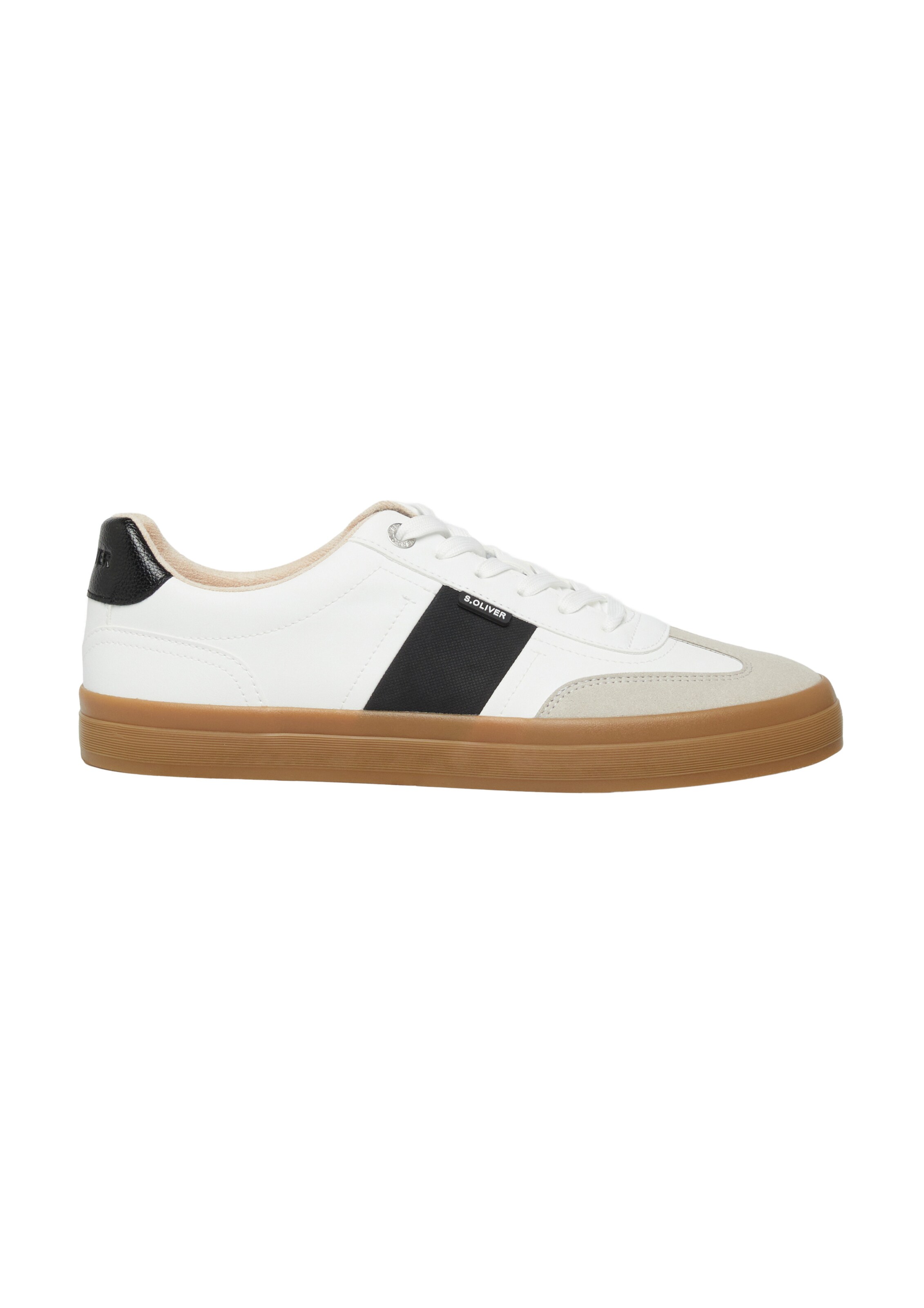 s.Oliver Sneakers in grau / schwarz / weiß, Produktansicht