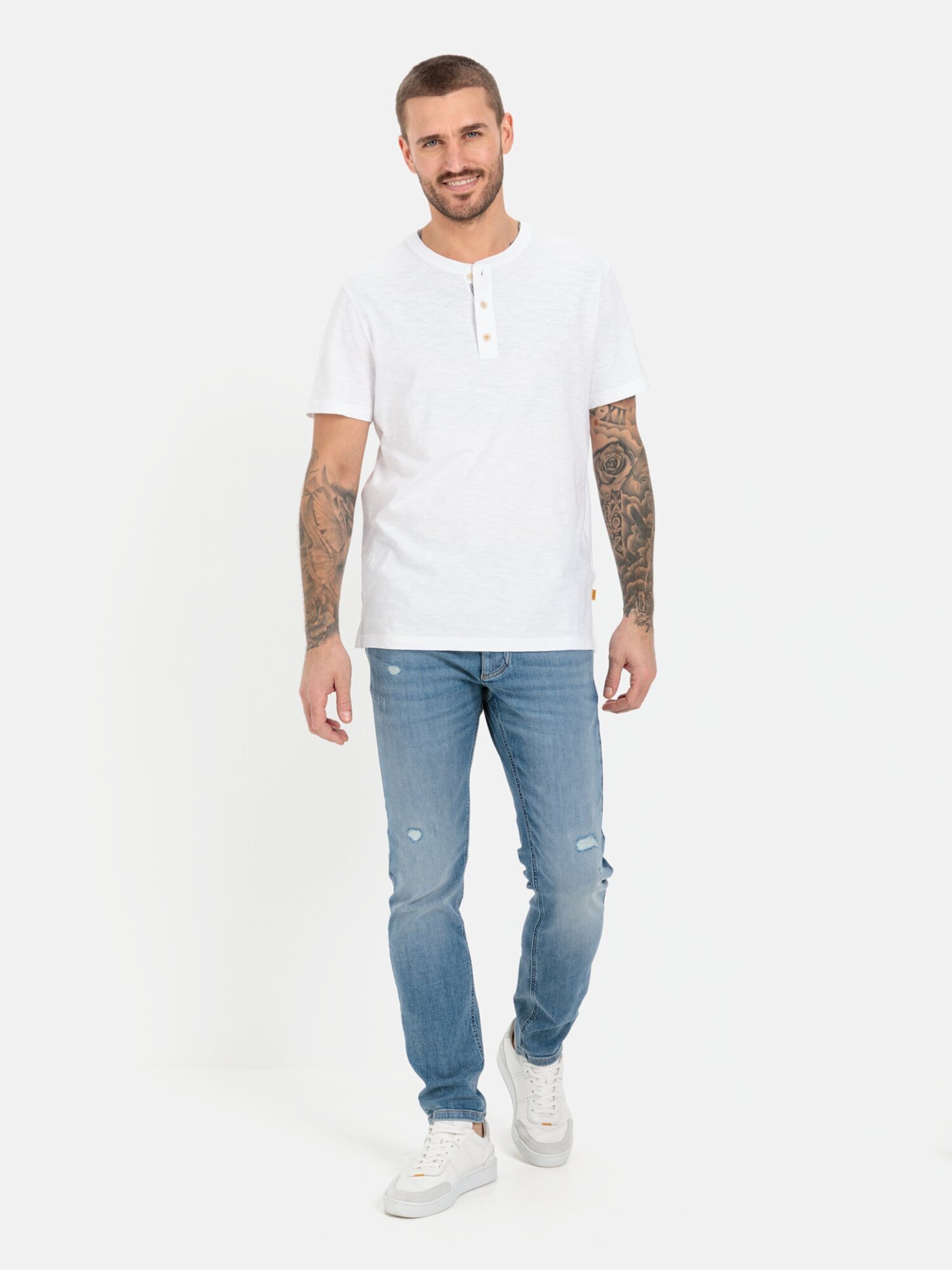 CAMEL ACTIVE Camiseta en Blanco ABOUT YOU