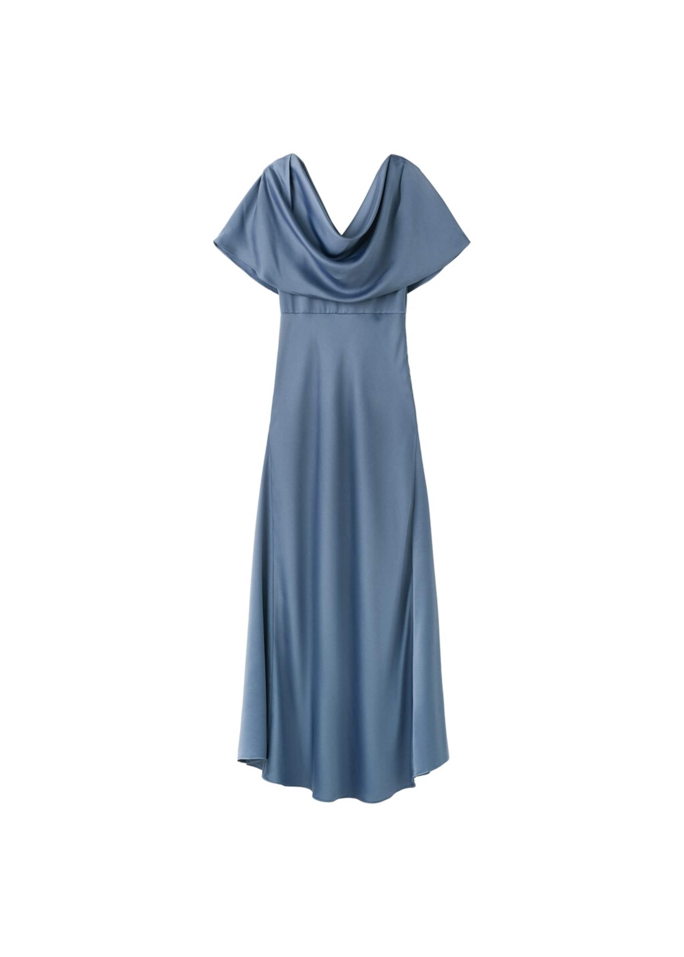 MANGO Evening Dress 'Oro' in Grey: front