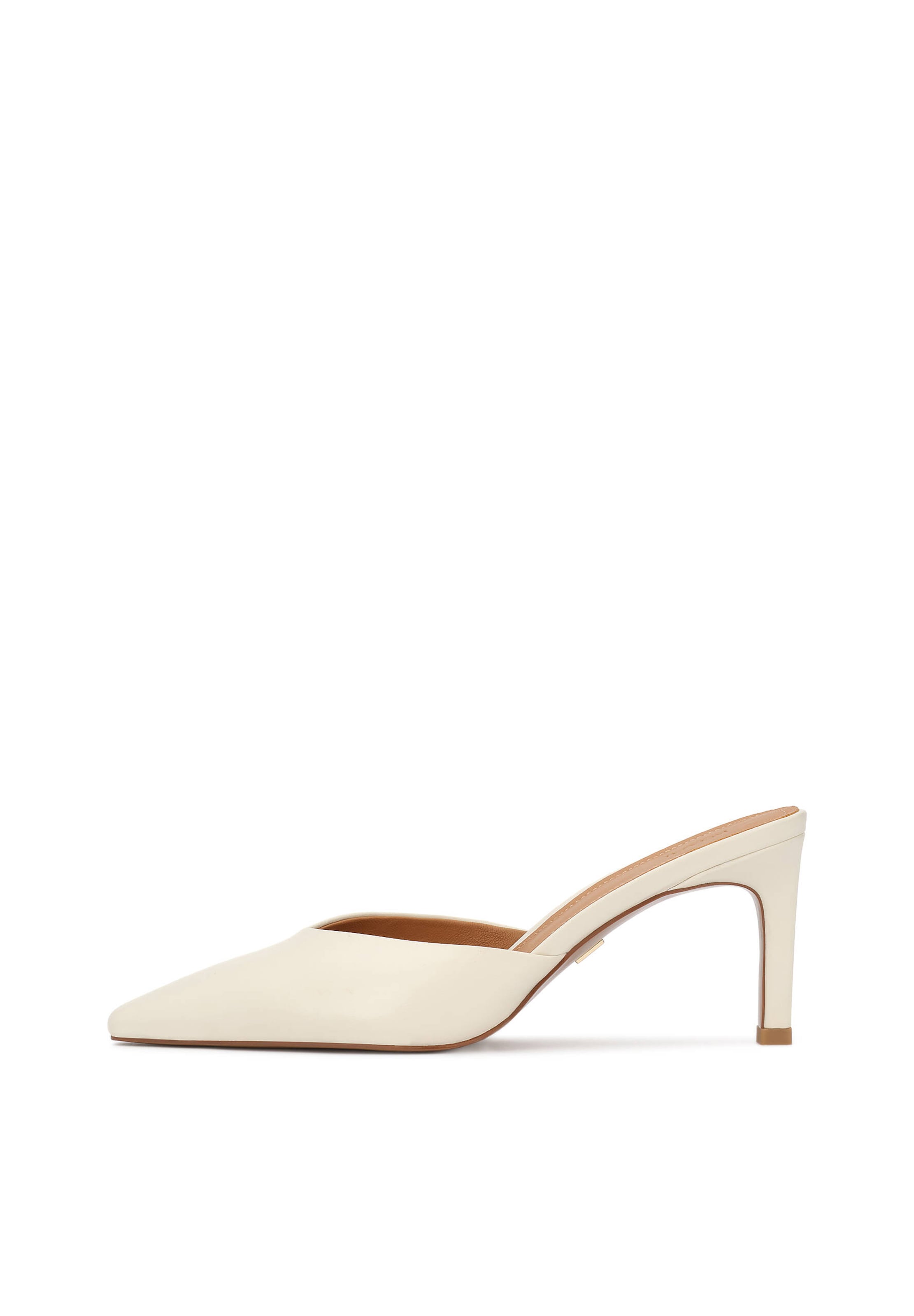 Mule Kazar en blanc : devant