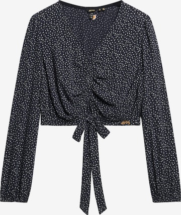 mėlyna Superdry Palaidinė 'Vintage': priekis