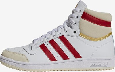 ADIDAS ORIGINALS High-Top Sneakers 'Top Ten' in Nude / Red / White, Item view