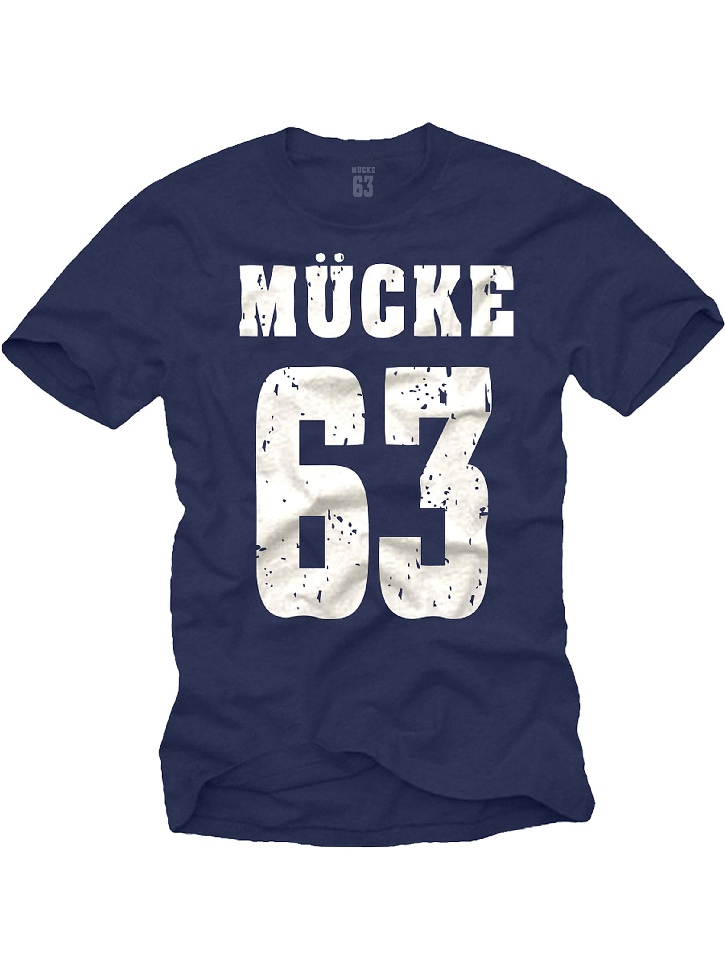 MAKAYA Shirt 'Mücke 63' in Blue: front