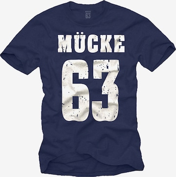 MAKAYA Shirt 'Mücke 63' in Blue: front