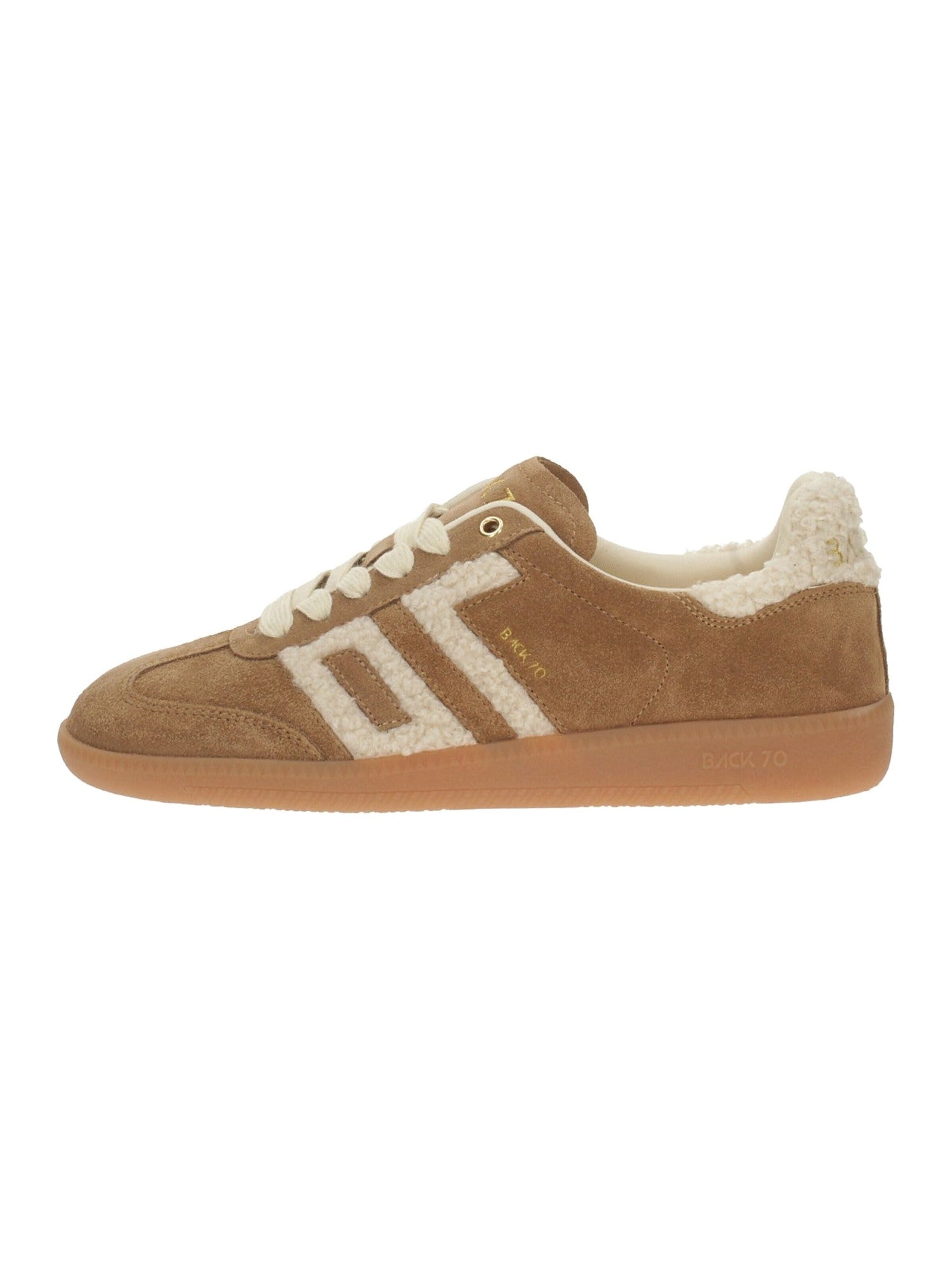 Sneaker bassa di BACK 70 in marrone: frontale
