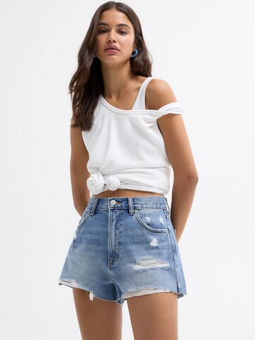 Pull&Bear Regular Shorts in Blau