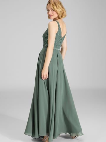 SWING Večerna obleka | zelena barva