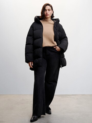 MANGO Winter Jacket 'TOKYO' in Black