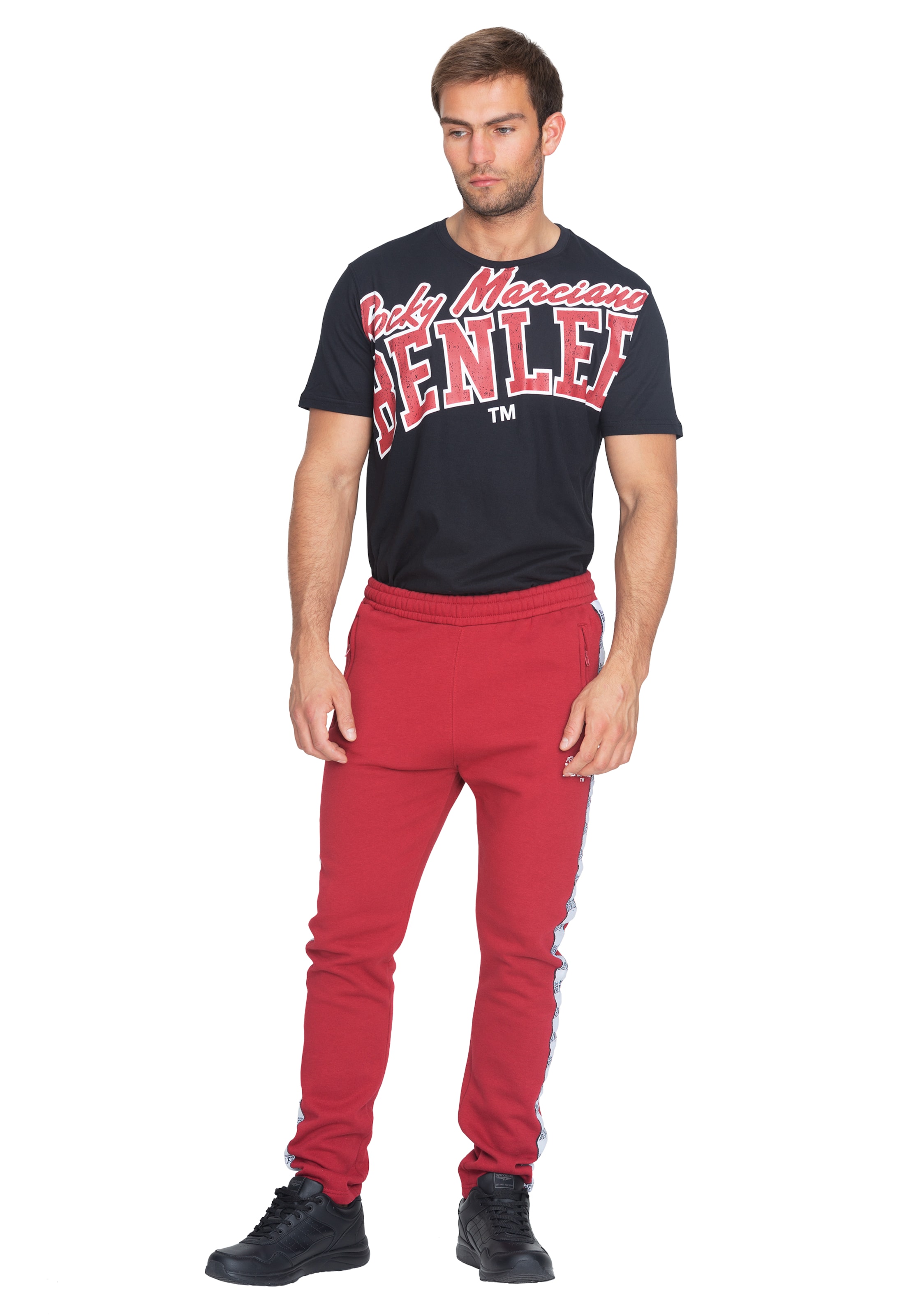 Benlee - Slimfit Calças de desporto 'Sutherland' em vermelho