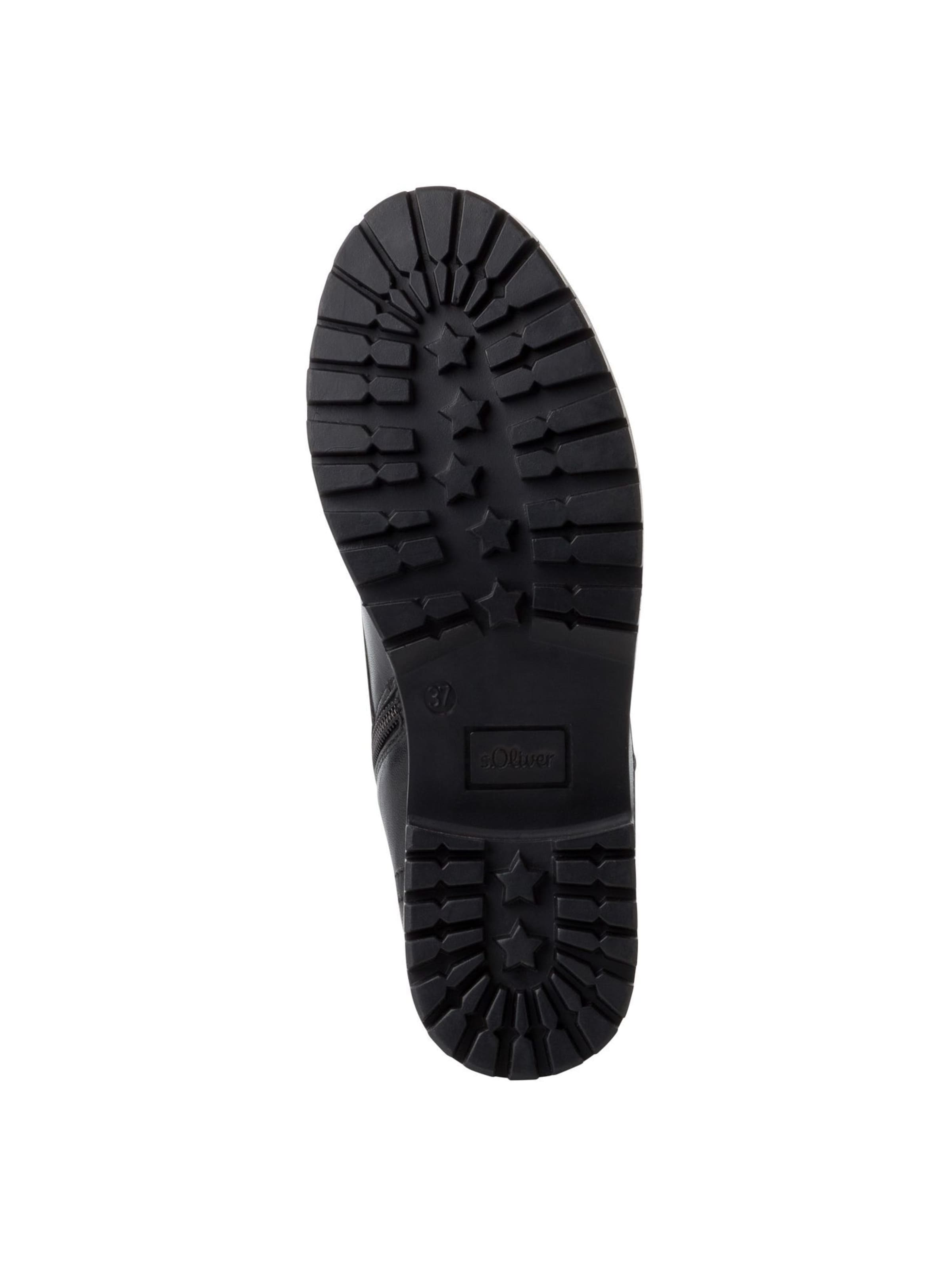 Bottines à lacets s.Oliver en noir