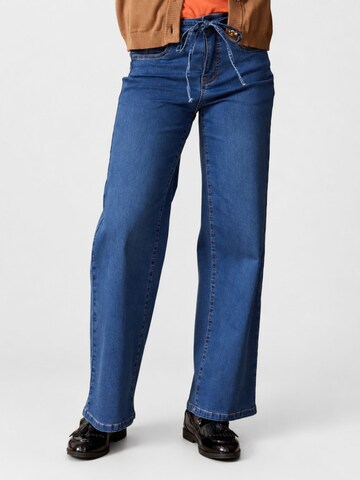 Wide leg Jeans 'Issey 201' di ze-ze in blu