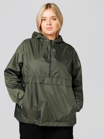 A LOT LESS Between-Season Jacket 'Ingrid' in Green: front