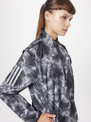ADIDAS PERFORMANCE Sportjacke 'Own The Run Allover Print ' in Weiß