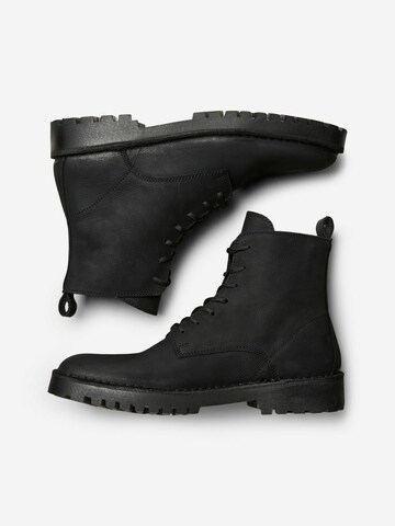 Bottines à lacets 'Ricky' SELECTED HOMME en noir