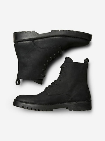 SELECTED HOMME Lace-Up Boots 'Ricky' in Black