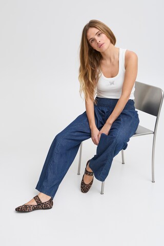 Pulz Loosefit Hose 'PZJILL' in Blau