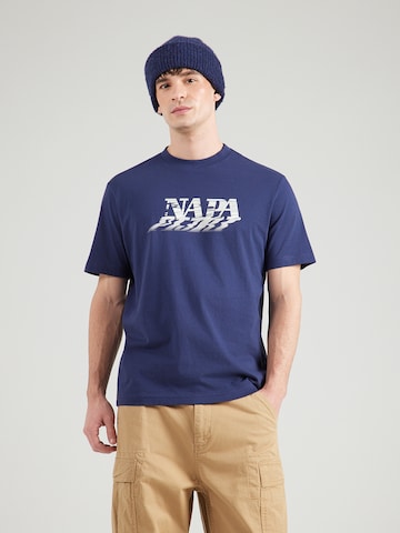 zils NAPAPIJRI T-Krekls 'S-LODESTAR': no priekšpuses