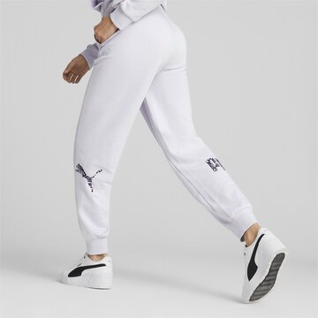 Effilé Pantalon de sport 'POWER' PUMA en violet