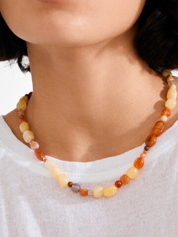 Pilgrim Necklace 'Iris' in Brown