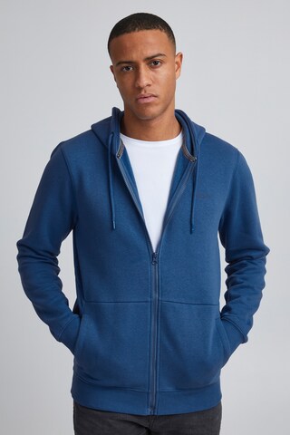 BLEND - Sudadera con cremallera 'Pepe' en azul: frente