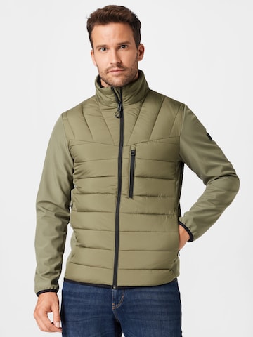 TOM TAILOR DENIM Between-Season Jacket in Green: front