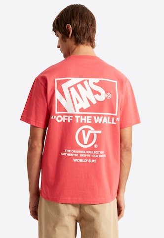 VANS - Camiseta 'Stacked Hi' en rojo: frente