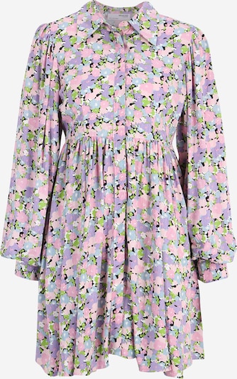 Selected Femme Petite Košulja haljina 'JUDITA' u svijetloplava / pastelno zelena / svijetloljubičasta / bijela, Pregled proizvoda