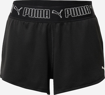 Regular Pantalon de sport PUMA en noir : devant