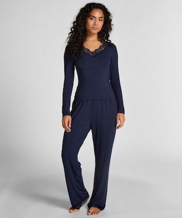 Hunkemöller Pyjama in Blauw