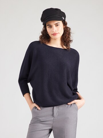 MORE & MORE Sweater 'Dolman' in Blue: front