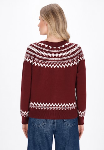 DreiMaster Maritim Gebreid vest in Rood