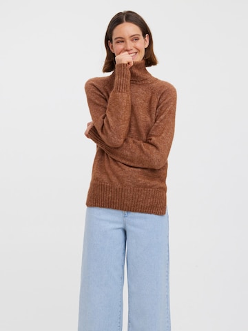 VERO MODA Sweater 'Daniela' in Brown: front