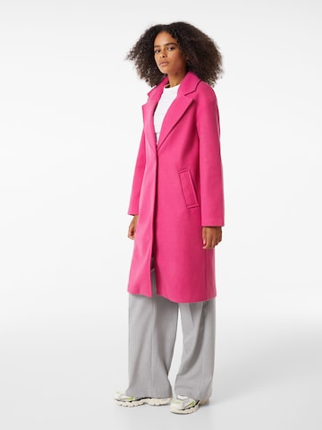 Manteau mi-saison Bershka en rose : devant